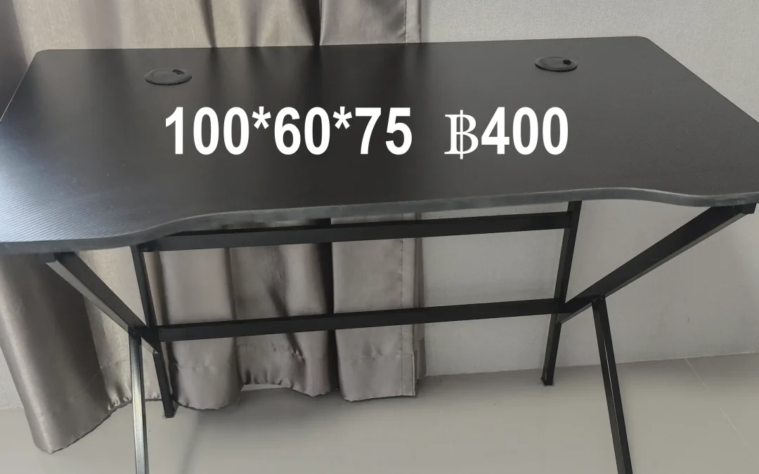 Gaming table 100*60*75 black  ฿400