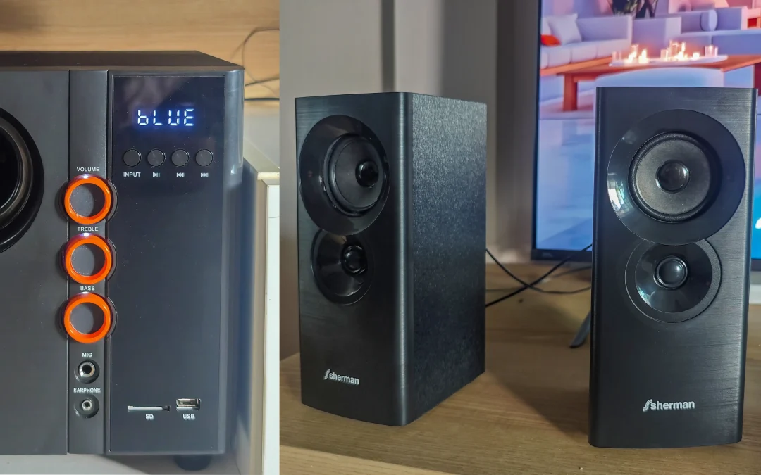 SHERMAN Speakers 2.1 CH  SB-55B2B